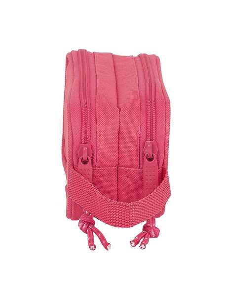 Safta blackfit8 Portatodo Doble Fresa Rosa 600D Polyester
