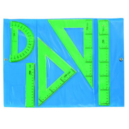 Safta Conjunto Dibujo Escolar Reglas Verdes