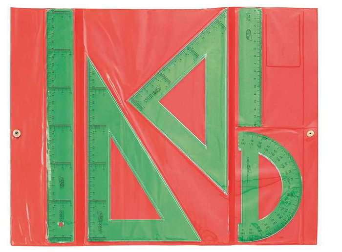 Safta Conjunto Dibujo Escolar Reglas Verdes para Niños a Partir de 3 Años Safta Conjunto Dibujo Escolar Reglas Verdes para Niños a Partir de 3 Años