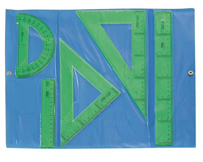 Safta Conjunto Dibujo Escolar Reglas Verdes para Niños a Partir de 3 Años Safta Conjunto Dibujo Escolar Reglas Verdes para Niños a Partir de 3 Años