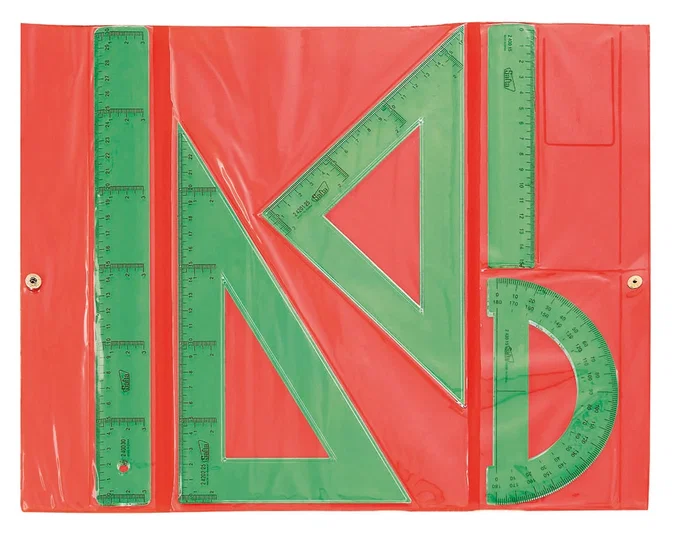Safta Conjunto Dibujo Escolar Reglas Verdes
