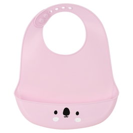 Safta Babero de Silicona Koala Pink