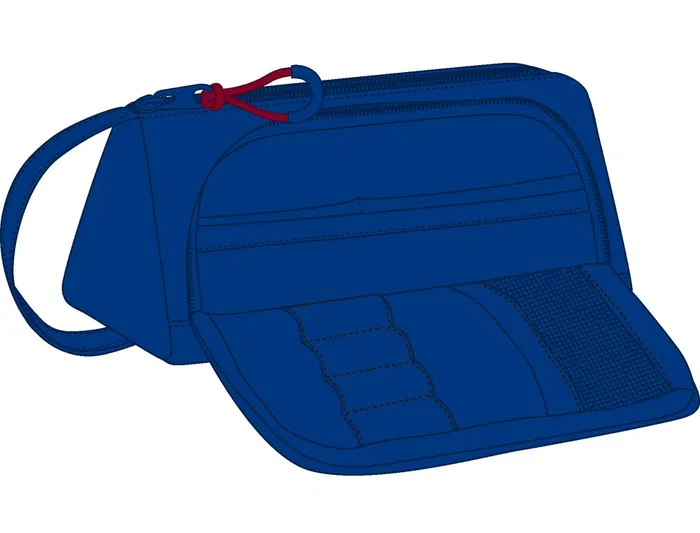 Estuche Escolar F.C. Barcelona M917 Granate Azul marino 20 x 11 x 8,5 cm