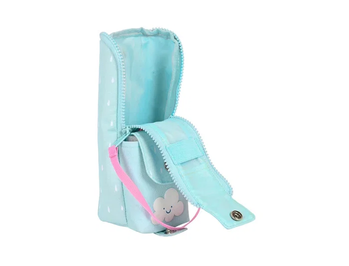 Estuche Escolar Glow Lab Nube Azul claro (6 x 6 x 21 cm)