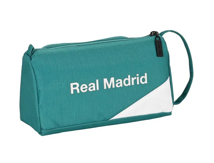 Bolso Escolar Safta Portatodo Con Bolsillo Desplegable Vacio 200x85X110 mm Real Madrid 3 Equipacion 21-22