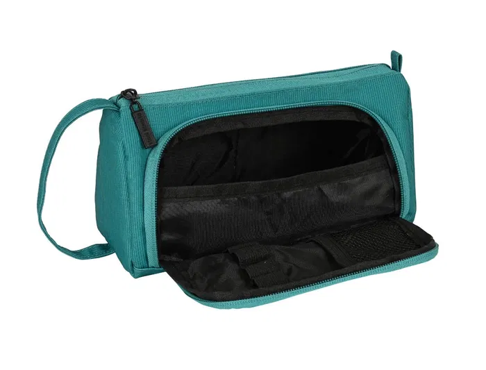 Bolso Escolar Safta Portatodo Con Bolsillo Desplegable Vacio 200x85X110 mm Real Madrid 3 Equipacion 21-22