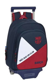 Mochila Escolar con Ruedas F.C. Barcelona Corporativa Azul Granate (27 x 33 x 10 cm)