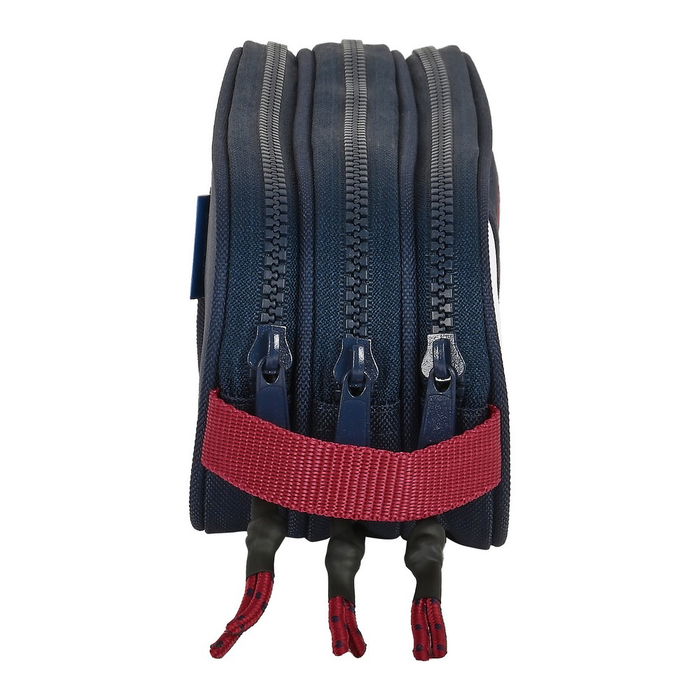 Estuche Escolar F.C. Barcelona Azul Granate (21 x 8.5 x 7 cm)