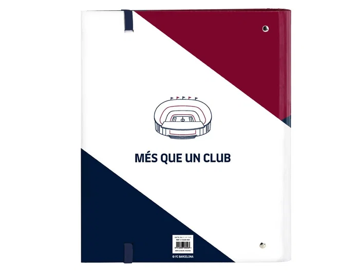 Safta Carpeta de Anillas F.C. Barcelona Corporativa con Recambio DIN A4