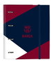 Carpeta de anillas F.C. Barcelona Corporativa A4 Azul Granate (27 x 32 x 3.5 cm) (35 mm)