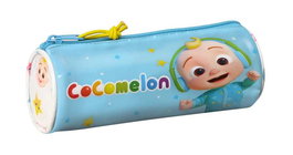 Estuche Escolar Cilíndrico CoComelon Blanco Multicolor (20 x 7 x 7 cm)