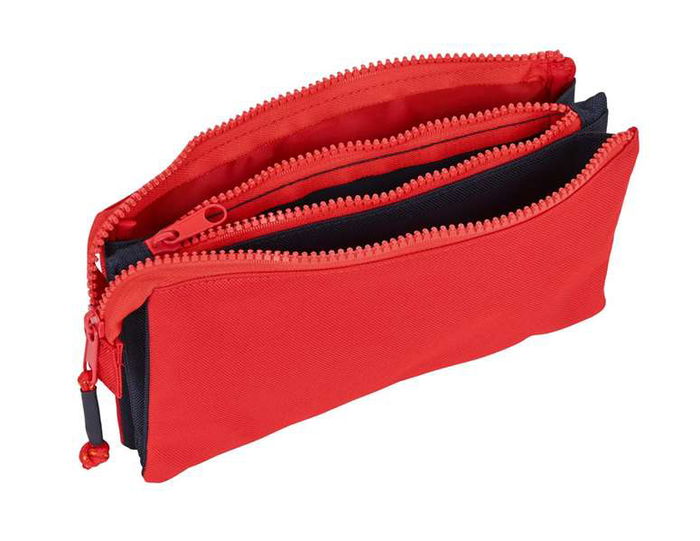 Safta Portatodo Triple Seleccion Española de Futbol 22x12x3cm Poliester Rojo y Azul