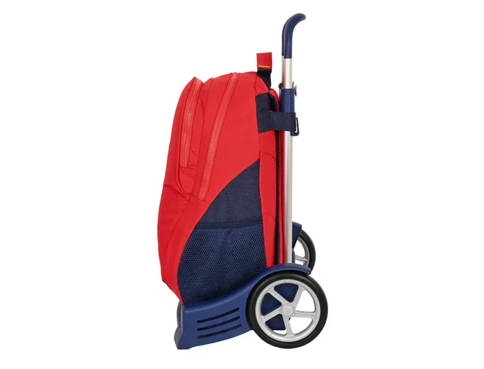 Mochila Escolar con Ruedas RFEF Rojo Azul (32 x 44 x 16 cm)