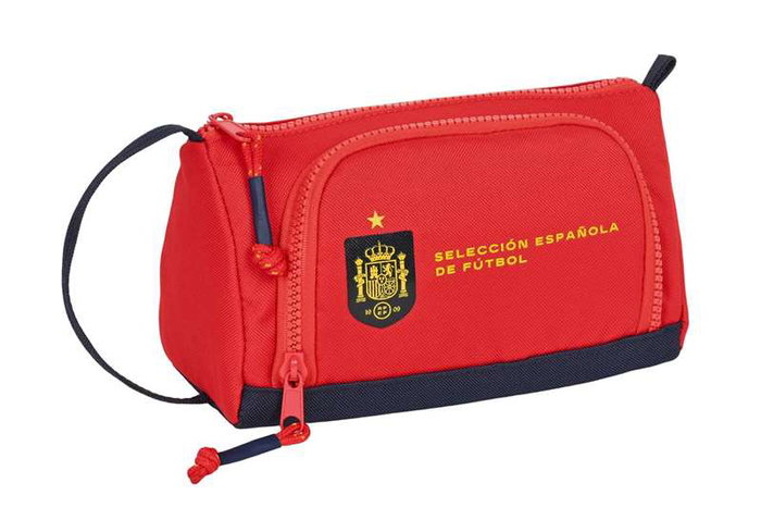 Estuche Escolar RFEF Azul Rojo 20 x 11 x 8.5 cm