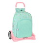 Mochila Escolar con Ruedas Benetton World Menta 30 x 46 x 14 cm