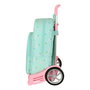 Mochila Escolar con Ruedas Benetton World Menta 30 x 46 x 14 cm