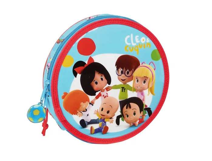 Safta Plumier Redondo Cleo & Cuquin Good Night de 18 piezas