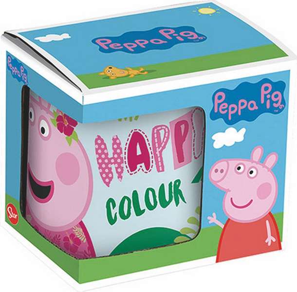 Safta Taza Grande Peppa Pig "Having Fun" 325ml 11,7x10x8,7cm - Modelos Surtidos