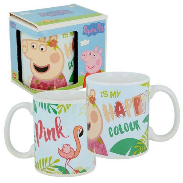 Safta Taza Grande Peppa Pig "Having Fun" 325ml 11,7x10x8,7cm - Modelos Surtidos