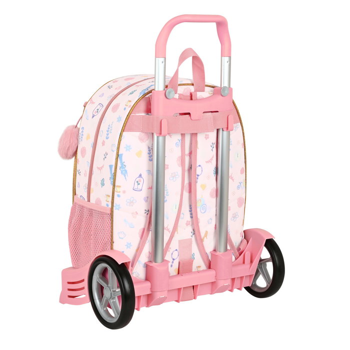 Mochila Escolar con Ruedas Princesses Disney Dream it Rosa 33 x 42 x 14 cm
