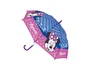 Safta Paraguas Automático 48cm Rayas Minnie Mouse Lucky Multicolor