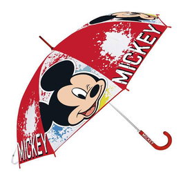 Paraguas Mickey Mouse Happy Smiles Rojo (Ø 80 cm)