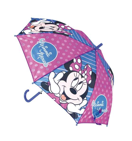 Paraguas Automático Minnie Mouse Lucky Azul Rosa (Ø 84 cm) Paraguas Automático Minnie Mouse Lucky Azul Rosa (Ø 84 cm)