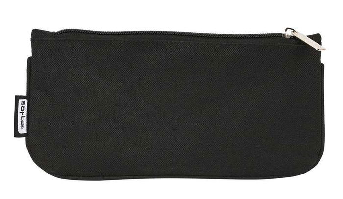 Safta Bolsa para Lapices Plano Negro 23x11x1cm
