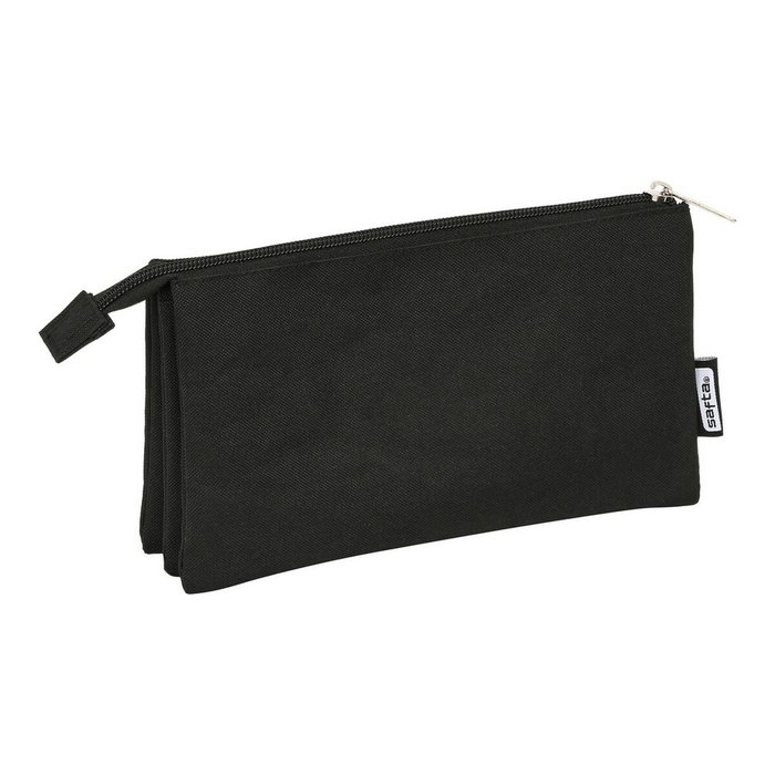 Safta Estuche Portatodo Triple Negro 22x12x3cm Safta Estuche Portatodo Triple Negro 22x12x3cm