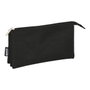 Safta Estuche Portatodo Triple Negro 22x12x3cm