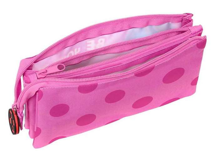 Portatodo Triple Lady Bug Fucsia (22 x 12 x 3 cm)