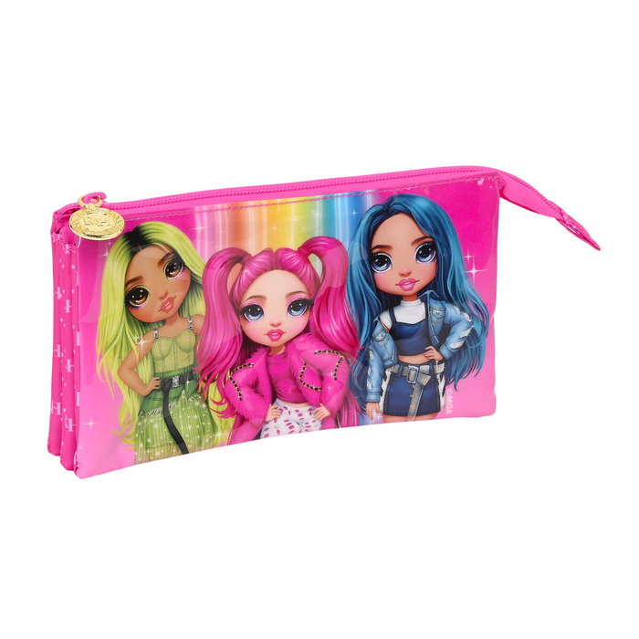 Safta Portatodo Triple Rainbow High Fucsia 22x12x3cm Safta Portatodo Triple Rainbow High Fucsia 22x12x3cm