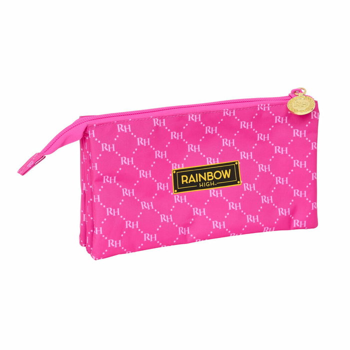 Safta Portatodo Triple Rainbow High Fucsia 22x12x3cm Safta Portatodo Triple Rainbow High Fucsia 22x12x3cm