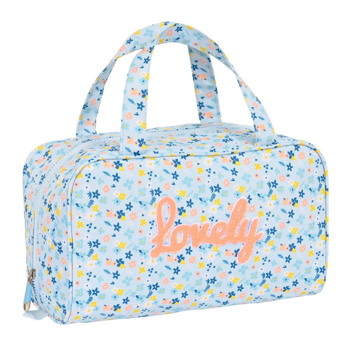 Safta Moos Neceser Rectangular Lovely Azul Claro 31x14x19cm Safta Moos Neceser Rectangular Lovely Azul Claro 31x14x19cm