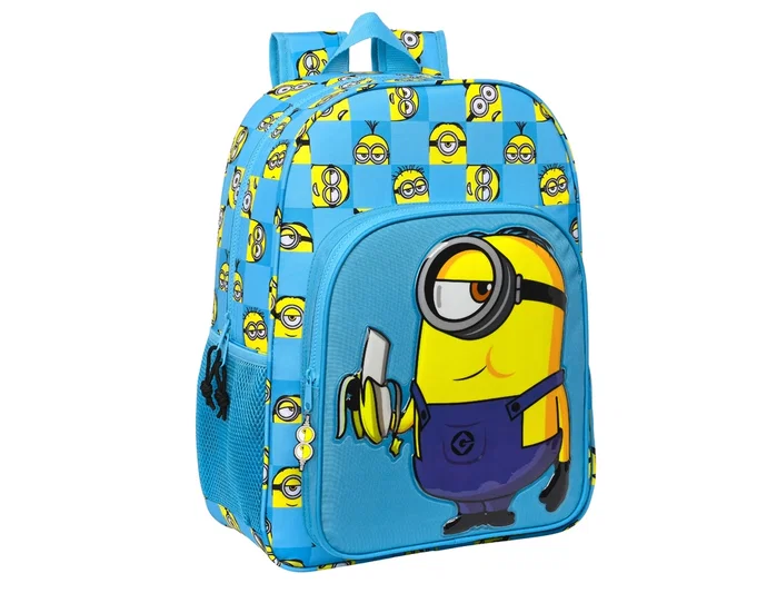 Safta Mochila Minions Minionstatic Adaptable a Carro Azul Safta Mochila Minions Minionstatic Adaptable a Carro Azul