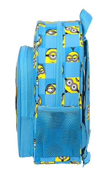 Mochila Escolar Minions Minionstatic Azul 26 x 34 x 11 cm