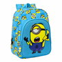 Mochila Escolar Minions Minionstatic Azul 26 x 34 x 11 cm