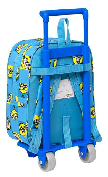 Safta Set de Mochila 232 y Coche 805 Minions Minionstatic Azul, Modelos Surtidos