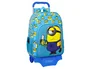 Safta Mochila Escolar con Carro Minions 420x330x140 mm, Cartera con Ruedas Minionstatic