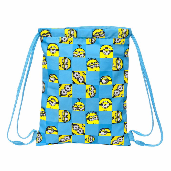 Safta Saco Plano Junior Minions Minionstatic Azul