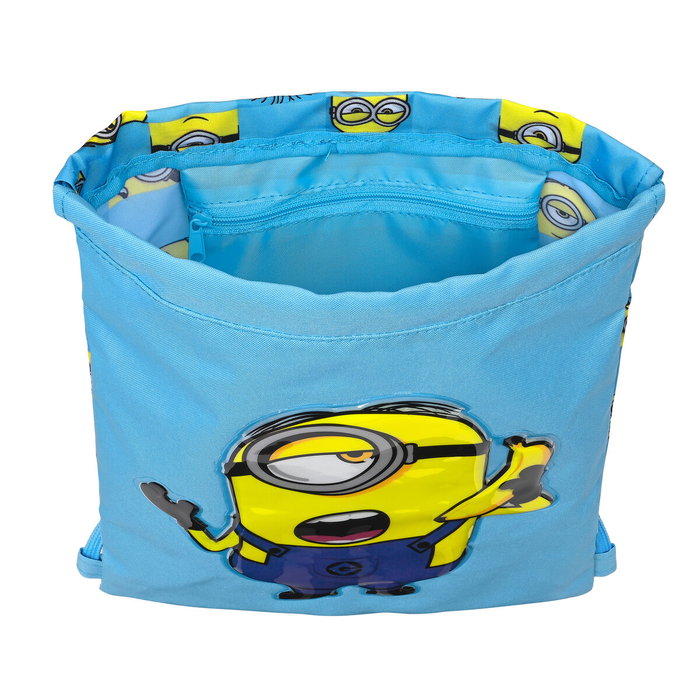 Safta Saco Plano Junior Minions Minionstatic Azul