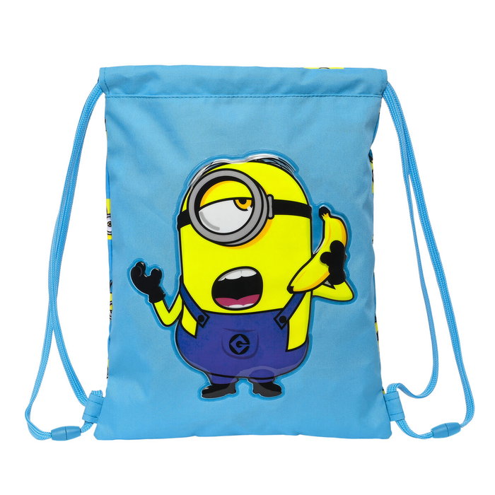 Safta Saco Plano Junior Minions Minionstatic Azul