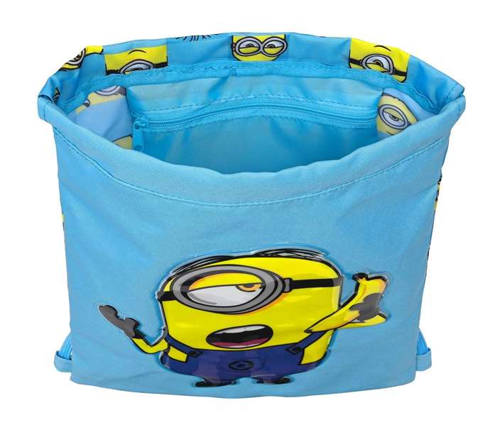 Safta Saco Plano Junior Minions Minionstatic Azul