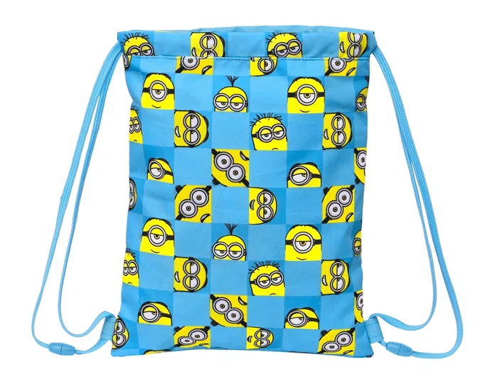 Safta Saco Plano Junior Minions Minionstatic Azul