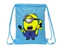 Safta Saco Plano Junior Minions Minionstatic Azul