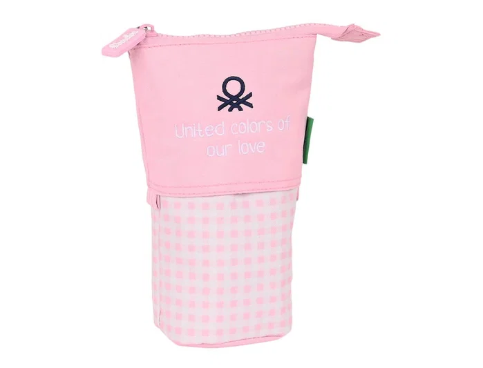 Safta Portatodo Benetton Vichy Rosa Claro