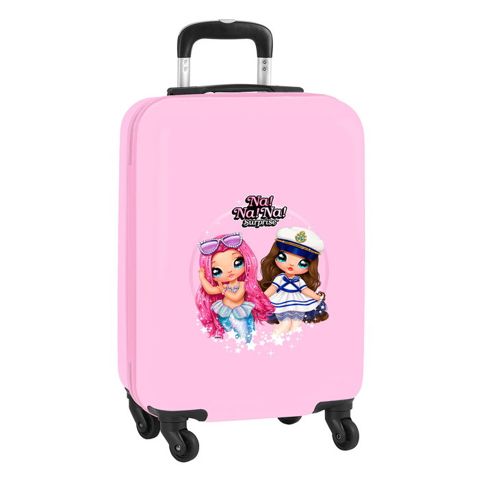 Safta Trolley Cabina Nanana Sparkles Rosa Claro