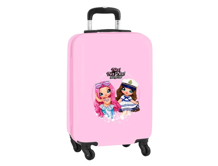 Safta Trolley Cabina Nanana Sparkles Rosa Claro