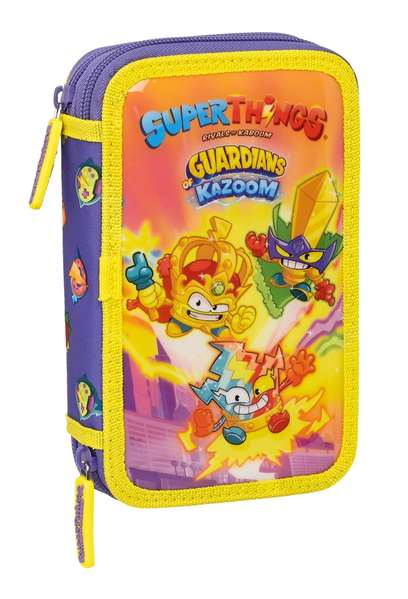 SAFTA Estuche Doble Superthings Guardians of Kazoom 28 Piezas SAFTA Estuche Doble Superthings Guardians of Kazoom 28 Piezas