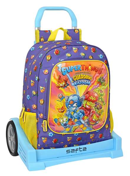 SAFTA Mochila Evolution Superthings Guardians of Kazoom con Carro